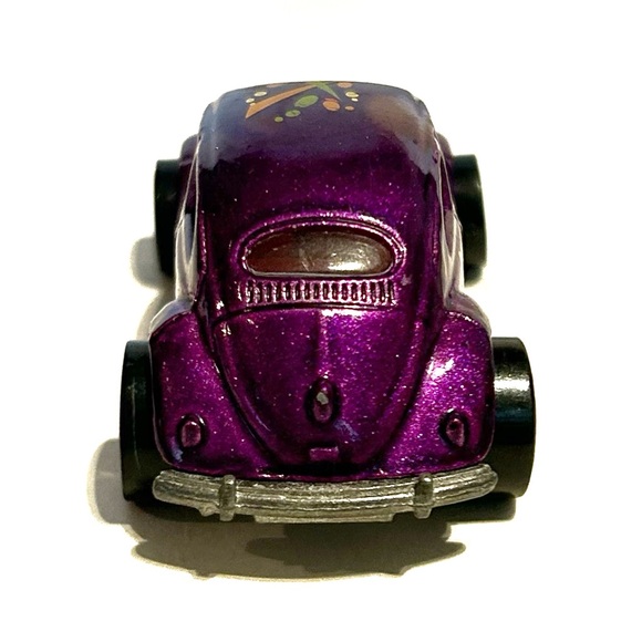 Vintage 1988 Hot Wheels Metallic Purple VW Beetle Bug Diecast Toy Car Mattel Fun - Picture 5 of 8